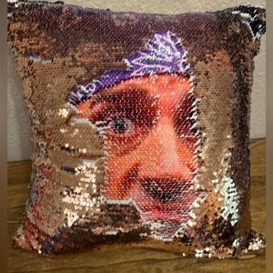 “The Office” Prison Mike Reversible Sequin Pillow